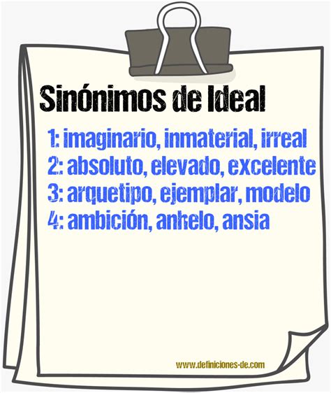 ideali sinonimi|synonymos de ideal.